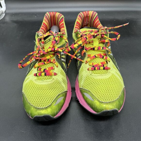 Asics Gel Preleus Shoes Womens Size 10 Yellow Pink Athletic Trainers Sneakers - Picture 3 of 8